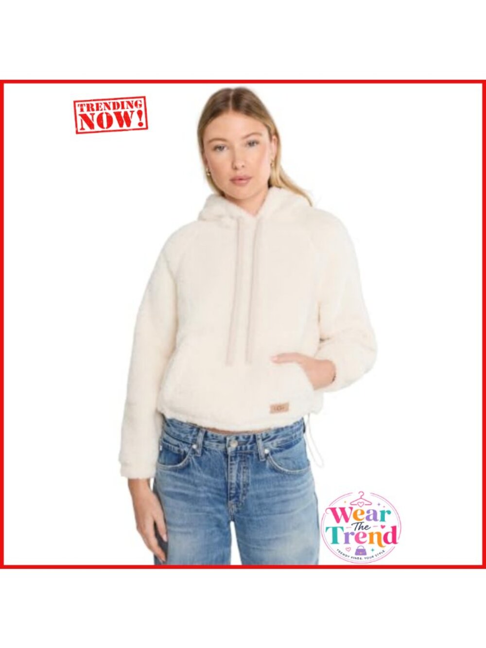 Oversized Plush Fleece Hoodie Long Sleeve Pullover Hooded
